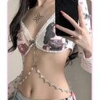 Y2K Fairycore Harajuku Bow Print Crop Top - Women’s Clothing & Accessories - Crop Top - 3