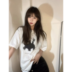 Y2K Buzzed Cat Tee - T-Shirts - 10