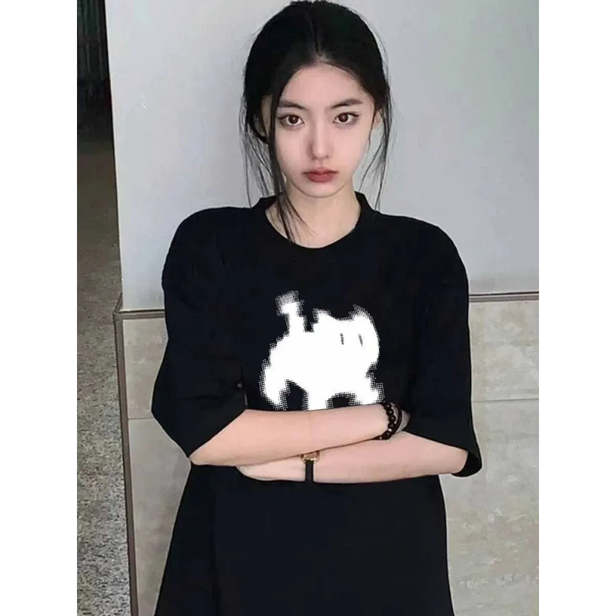 Y2K Buzzed Cat Tee - T-Shirts - 2