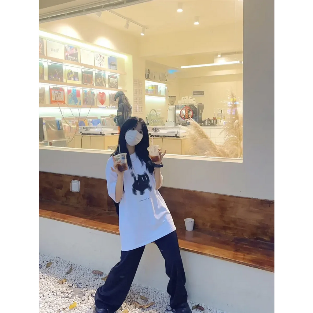 Y2K Buzzed Cat Tee - T-Shirts - 8