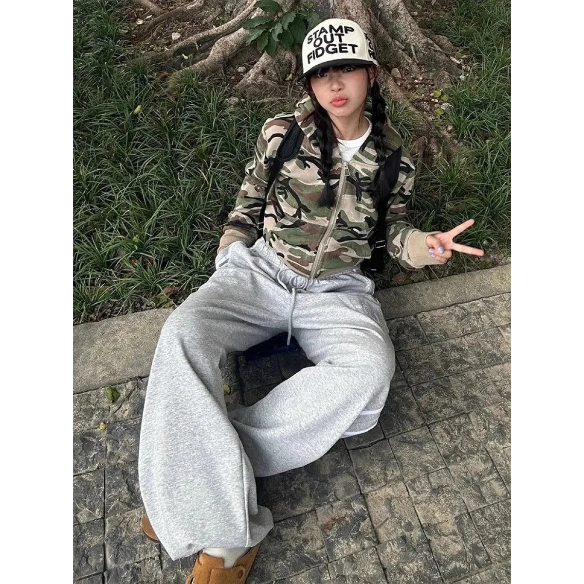 Y2K Camouflage Zip Hoodie Jacket - Hoodies & Sweatshirts - Hoodie - 4