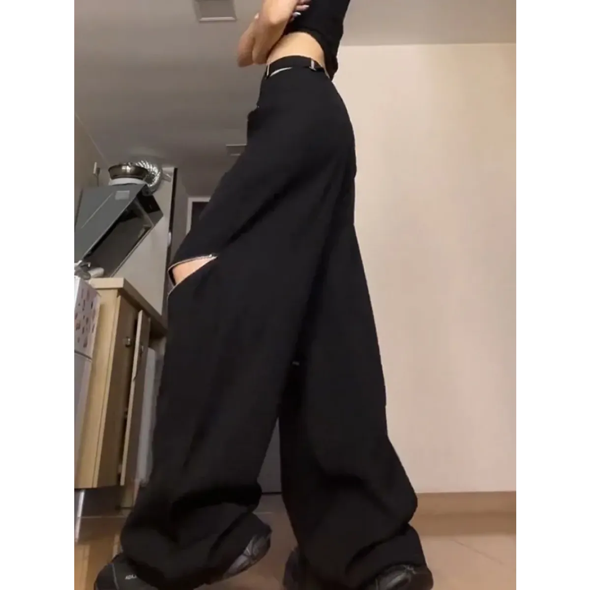 Y2K Hollow-Out Techwear Cargo Pants - Bottoms - Cargo Pants - 4