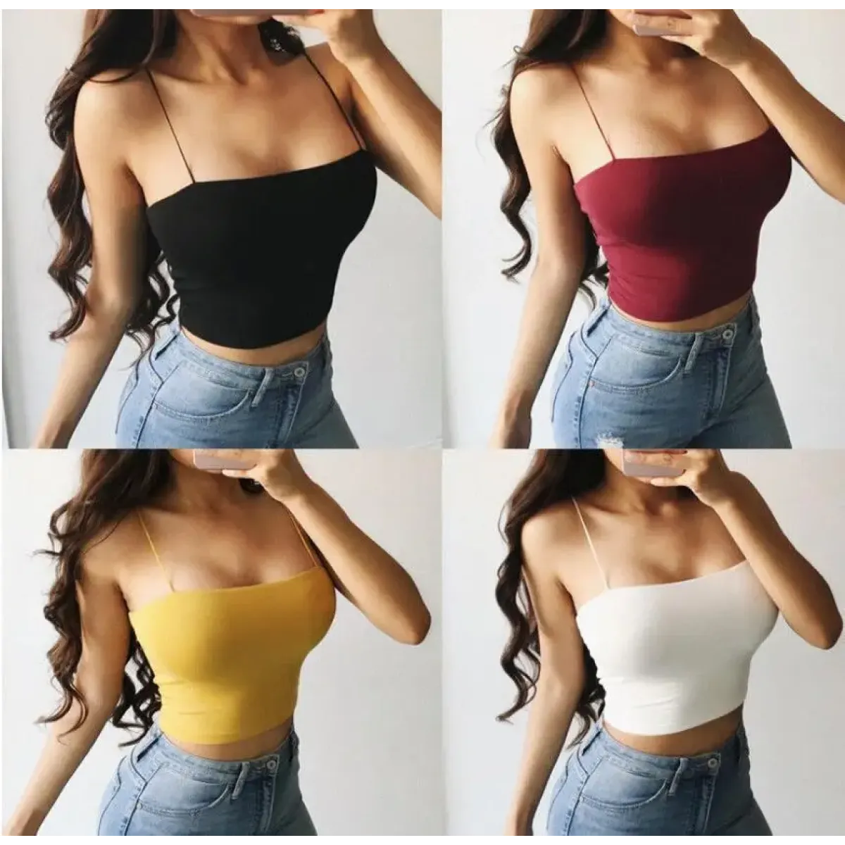 Y2K Corset-Style Crop Cami Top - Women’s Clothing & Accessories - Tank Top / Cami - 4