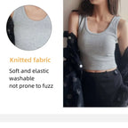 Y2K Ribbed Cropped Tank Top - Women’s Clothing & Accessories - Tank Top / Cami - 4