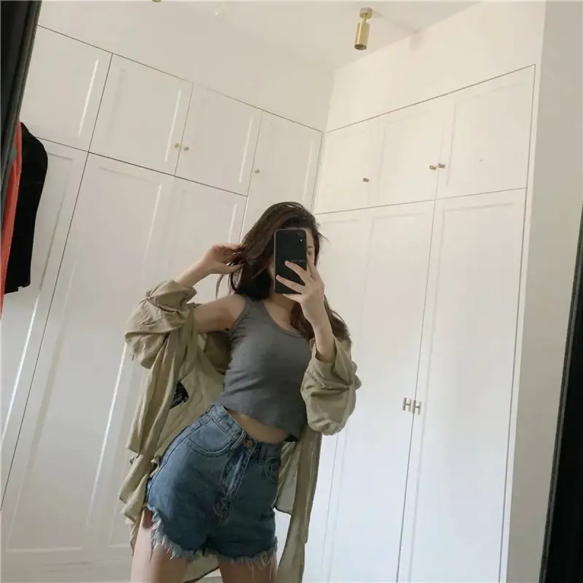 Y2K Ribbed Cropped Tank Top - Women’s Clothing & Accessories - Tank Top / Cami - 9