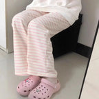 Harajuku Y2K Striped Fleece Sweatpants - Bottoms - Joggers / Sweatpants - 7