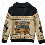 Y2K Gothic Skull Knit Cardigan Sweater - Sweaters - Sweater / Pullover - 5