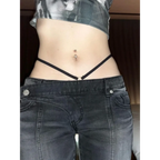 Y2K Gradient Flare Low-Waist Jeans - Bottoms - Pants - 3