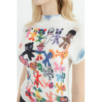 Y2K Graphic Print Women’s T-Shirt - Harajuku Korean Fashion O-Neck Tee - T-Shirts - 4
