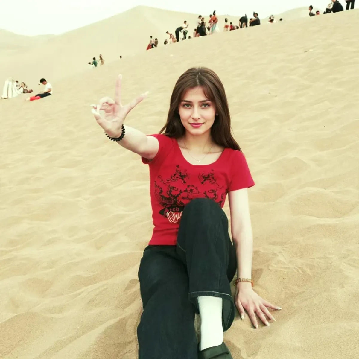 Y2K Graphic Tee – Vintage Retro Slim Fit Short Sleeve - T-Shirts - Short - Round - T-Shirts - 4