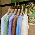 Moon Mesh Top – Y2K Grunge Long Sleeve Slim Fit Tee - T-Shirts - Long - Round - Tops - 7