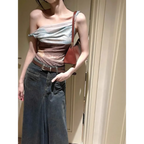 Y2K Halo Mesh Irregular Camisole Tank Top - Women’s Clothing & Accessories - Tank Top / Cami - 3
