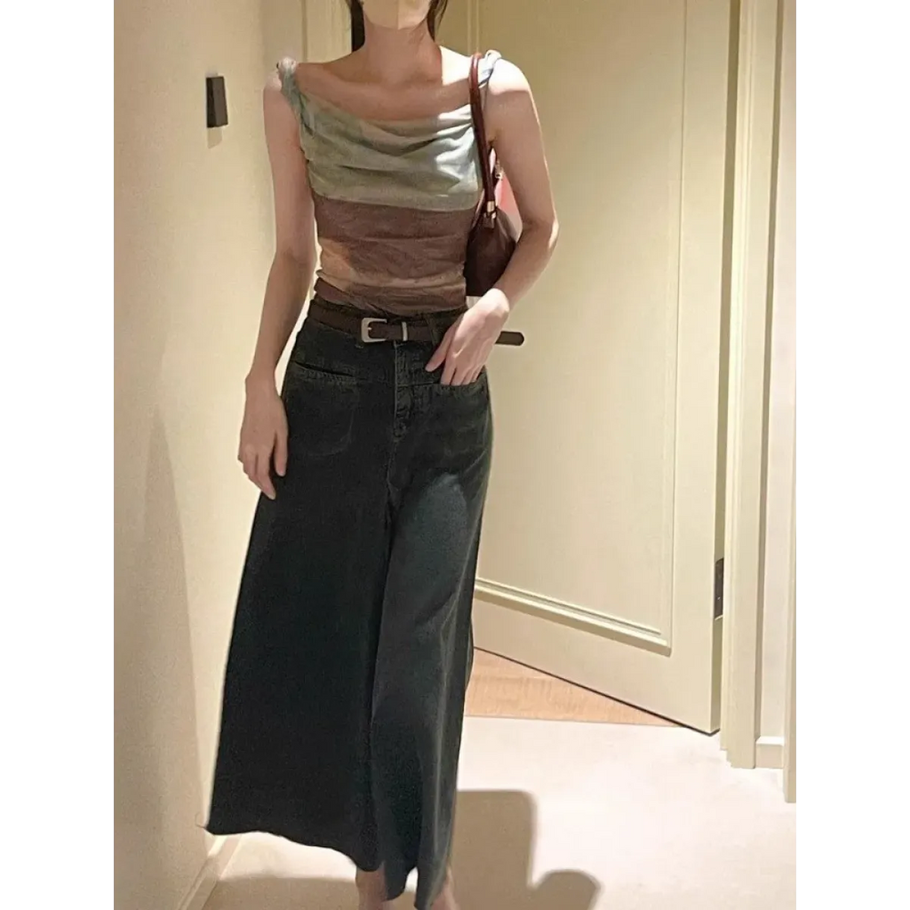 Y2K Halo Mesh Irregular Camisole Tank Top - Women’s Clothing & Accessories - Tank Top / Cami - 4
