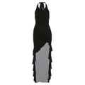 Y2K Grunge Irregular Ruffle Halter Dress - All Dresses - Mini Dress - 9