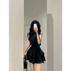 Y2K Halter Top & Ruched Tiered Skirt Set - Bottoms - Sets / Co-ords - 3