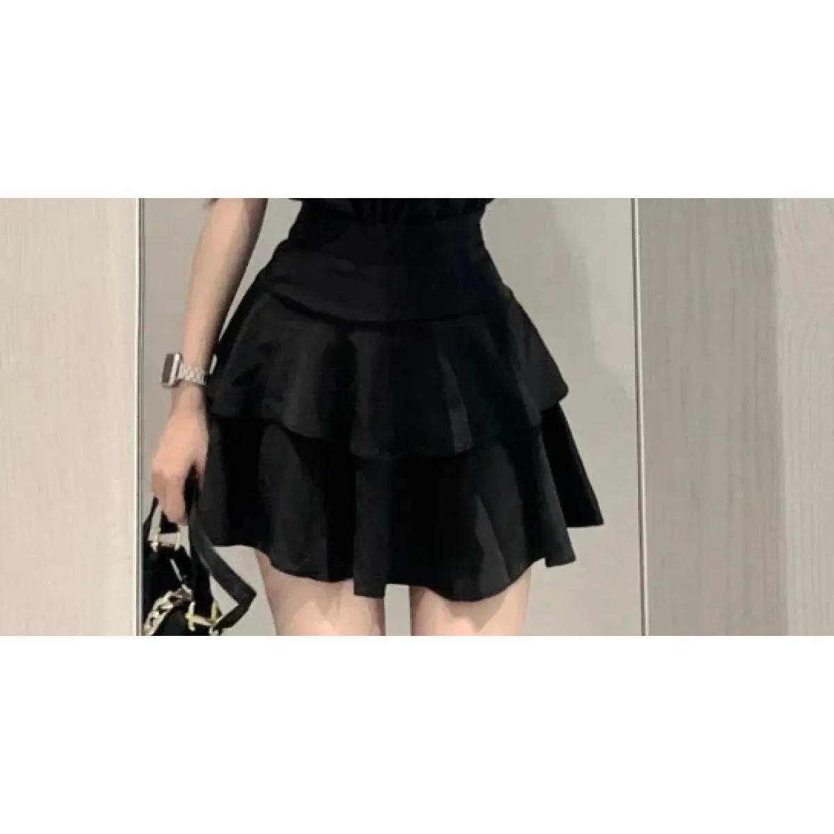 Y2K Halter Top & Ruched Tiered Skirt Set - Bottoms - Sets / Co-ords - 7