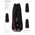 Gothic Baggy Jeans – Y2K Harajuku Grunge Aesthetic - Bottoms - Women’s Pants - 1