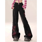 Gothic Baggy Jeans – Y2K Harajuku Grunge Aesthetic - Bottoms - Women’s Pants - 2