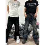 Kawaii Emoticon T-Shirt – Y2K Harajuku Grunge Tee - T-Shirts - Short - Crew - Unisex T-Shirts - 1