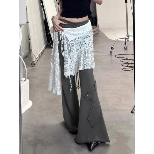 Harajuku Lace Irregular Skirt - Bottoms - Skirts - 2