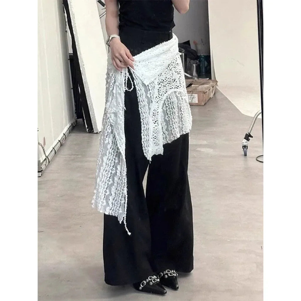 Harajuku Lace Irregular Skirt - Bottoms - Skirts - 6