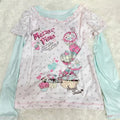 Kawaii Cupcake Print Top – Y2K Harajuku Long Sleeve Shirt - T-Shirts - Long - Round - Crop Tops - 2
