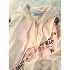 Y2K Harajuku Patchwork Zip Hoodie - Hoodies & Sweatshirts - Women Hoodies - 1