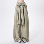 Baggy Wide Leg Pants – Y2K Harajuku Streetwear 90s Aesthetic - Bottoms - Women’s Pants - 4