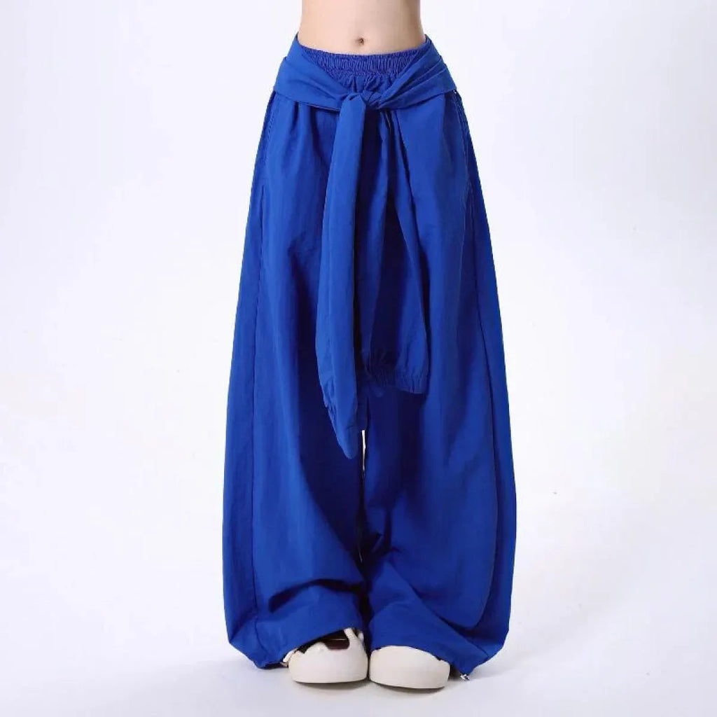 Baggy Wide Leg Pants – Y2K Harajuku Streetwear 90s Aesthetic - Bottoms - Women’s Pants - 5