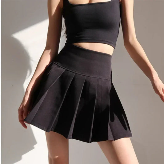 Y2K High Waist Pleated Skirt – Summer Mini Skirt for Women - Bottoms - Skirts - 1