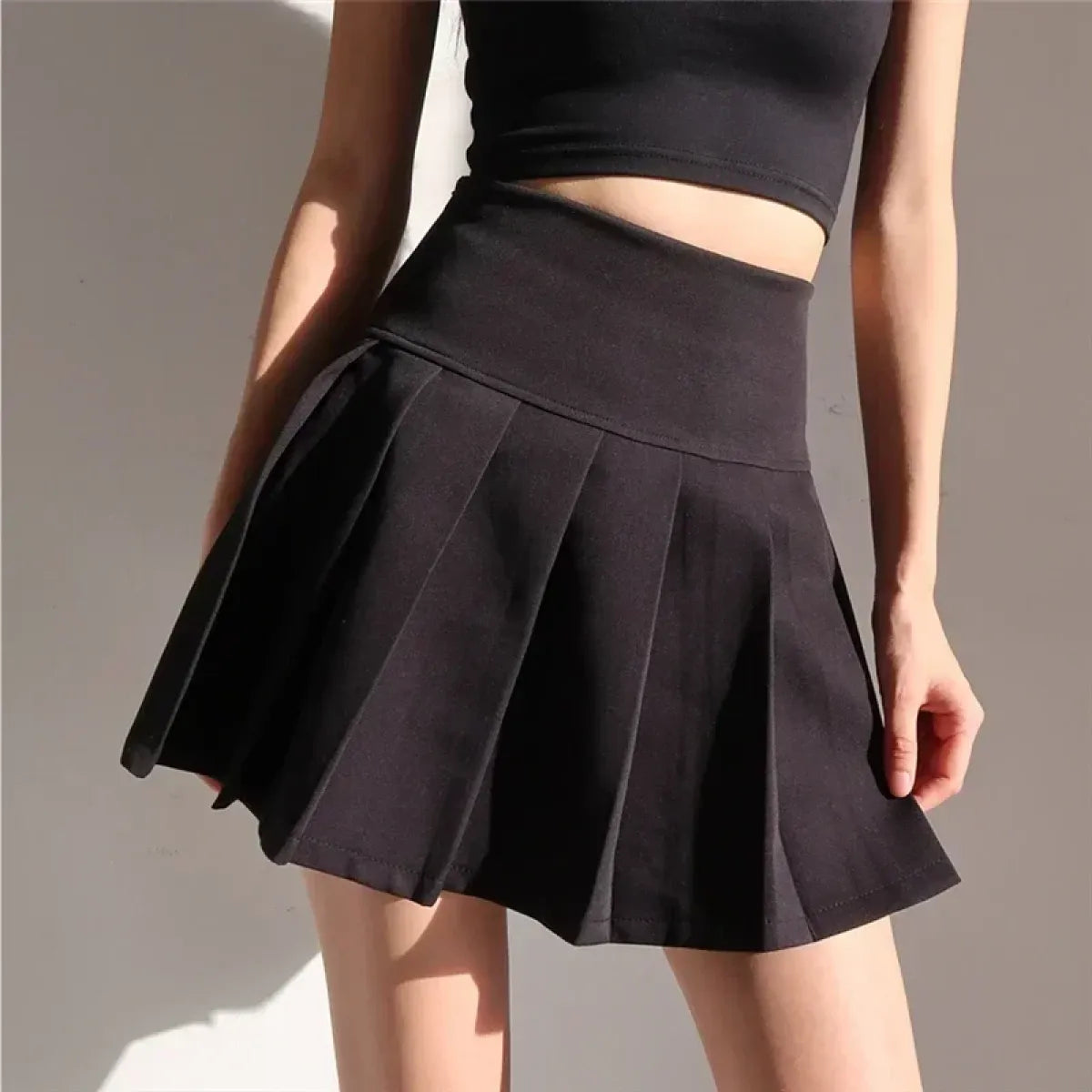 Y2K High Waist Pleated Skirt – Summer Mini Skirt for Women - Bottoms - Skirts - 4