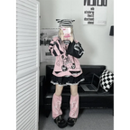 Y2K Japanese Cartoon T-Shirt – Loose Grunge Fairycore Kawaii Top - T-Shirts - Long - Round - T-Shirts - 3