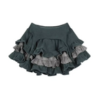 Y2K Kawaii Harajuku Two-Piece Set – Ruffle Skirt & Long Sleeve Top - Bottoms - Long - Round - Clothing Sets - 7