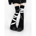 Y2K Kawaii Leg Warmers – Vintage Lolita Thigh High Socks - Socks & Hosiery - Socks - 3