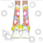 Y2K Kawaii Star Leg Warmers – Harajuku Pastel Tie-Dye Sleeves - Socks & Hosiery - Leg Warmers - 1