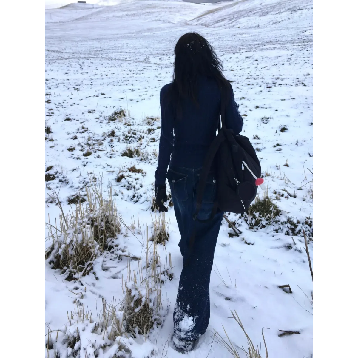 Y2K Navy Slim Knit Pullover Sweater - Sweaters - Sweater / Pullover - 6