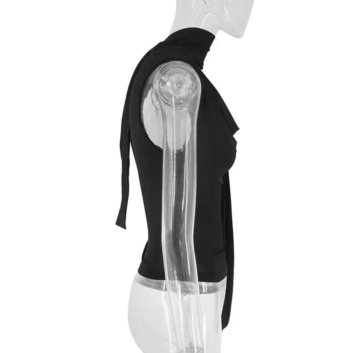 Y2K Tie-Front Wrap Knit Tank Top - Tops & Tees - Tank Top / Cami - 6