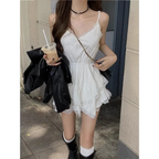 Y2K Irregular Lace Camisole Mini Dress - All Dresses - Mini Dress - 2