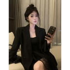 Y2K Lace Patchwork Off-Shoulder Split Maxi Dress - All Dresses - Maxi Dress - 6