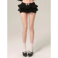 Y2K Lace Ruffle Mini Skirt – Kawaii Coquette Low Waist - Bottoms - Short - Other - Sets - 6