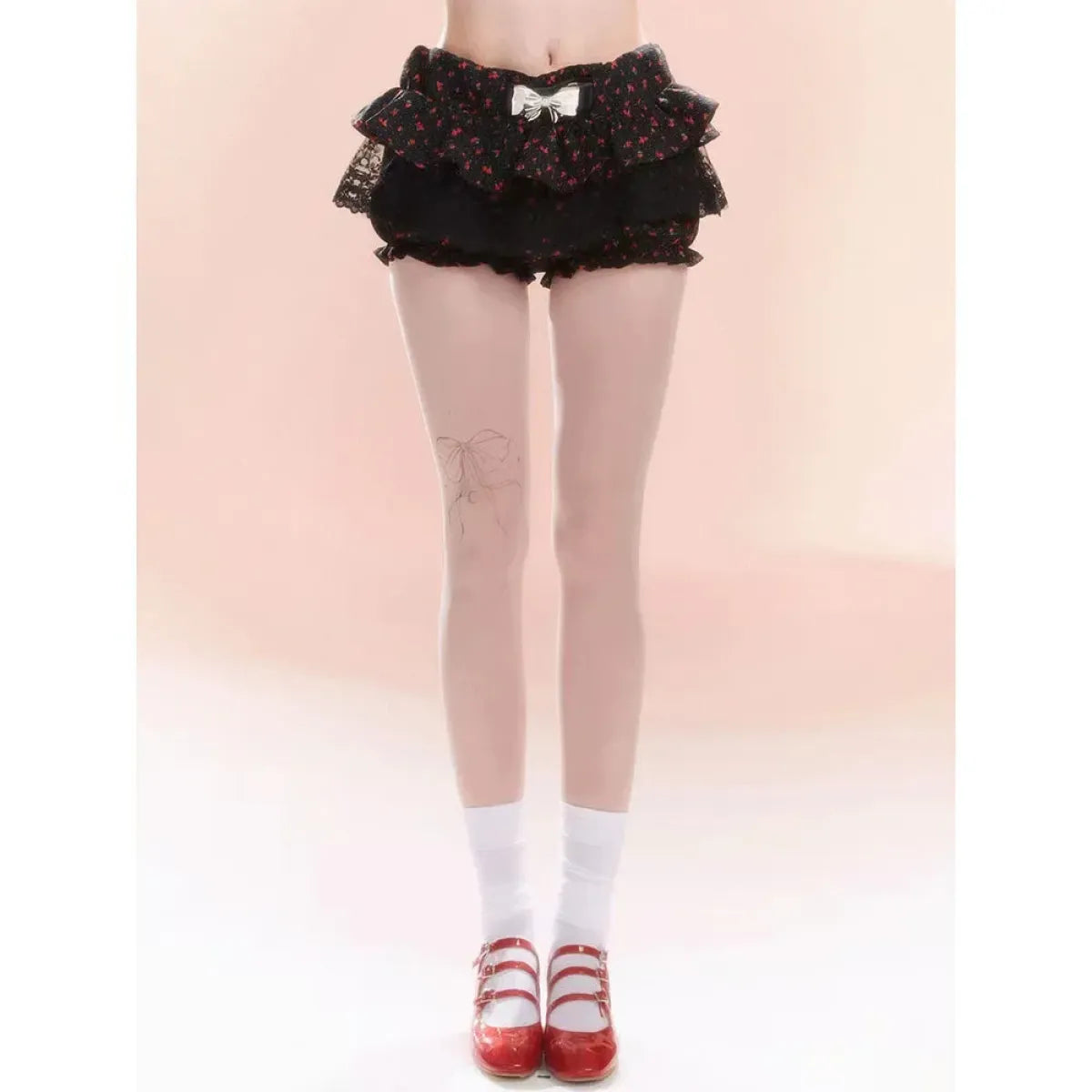 Y2K Lace Ruffle Mini Skirt – Kawaii Coquette Low Waist - Bottoms - Short - Other - Sets - 7