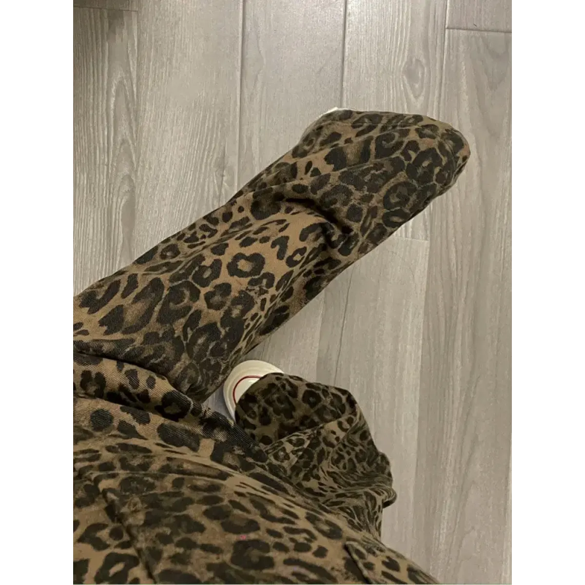 Y2K Leopard Print Wide Leg Denim Jeans - Bottoms - Jeans - 5