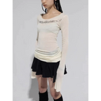 Gothic Y2K Long Sleeve Top - T-Shirts - Tops - 3