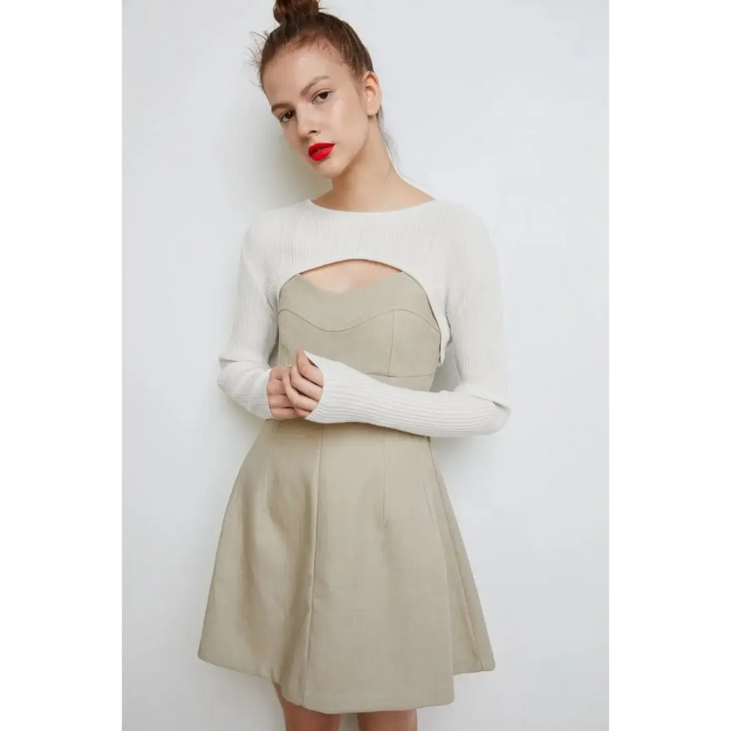 Y2K Knit Long Sleeve Shrug Crop Top - Women’s Clothing & Accessories - Crop Top - 3