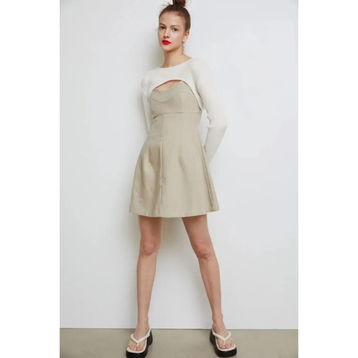 Y2K Knit Long Sleeve Shrug Crop Top - Women’s Clothing & Accessories - Crop Top - 4