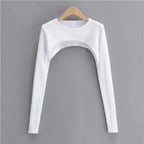 Y2K Knit Long Sleeve Shrug Crop Top - Women’s Clothing & Accessories - Crop Top - 7