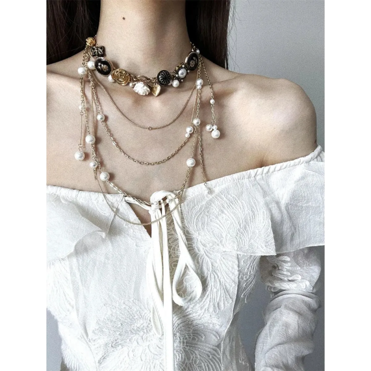 Y2K Embroidered Flare Sleeve Ruffle Mini Dress - All Dresses - Mini Dress - 4