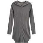 Y2K Hooded Slim Mini Dress - All Dresses - Mini Dress - 5