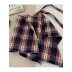 Y2K Irregular Plaid Lace-Up Mini Skirt - Bottoms - Skirts - 5
