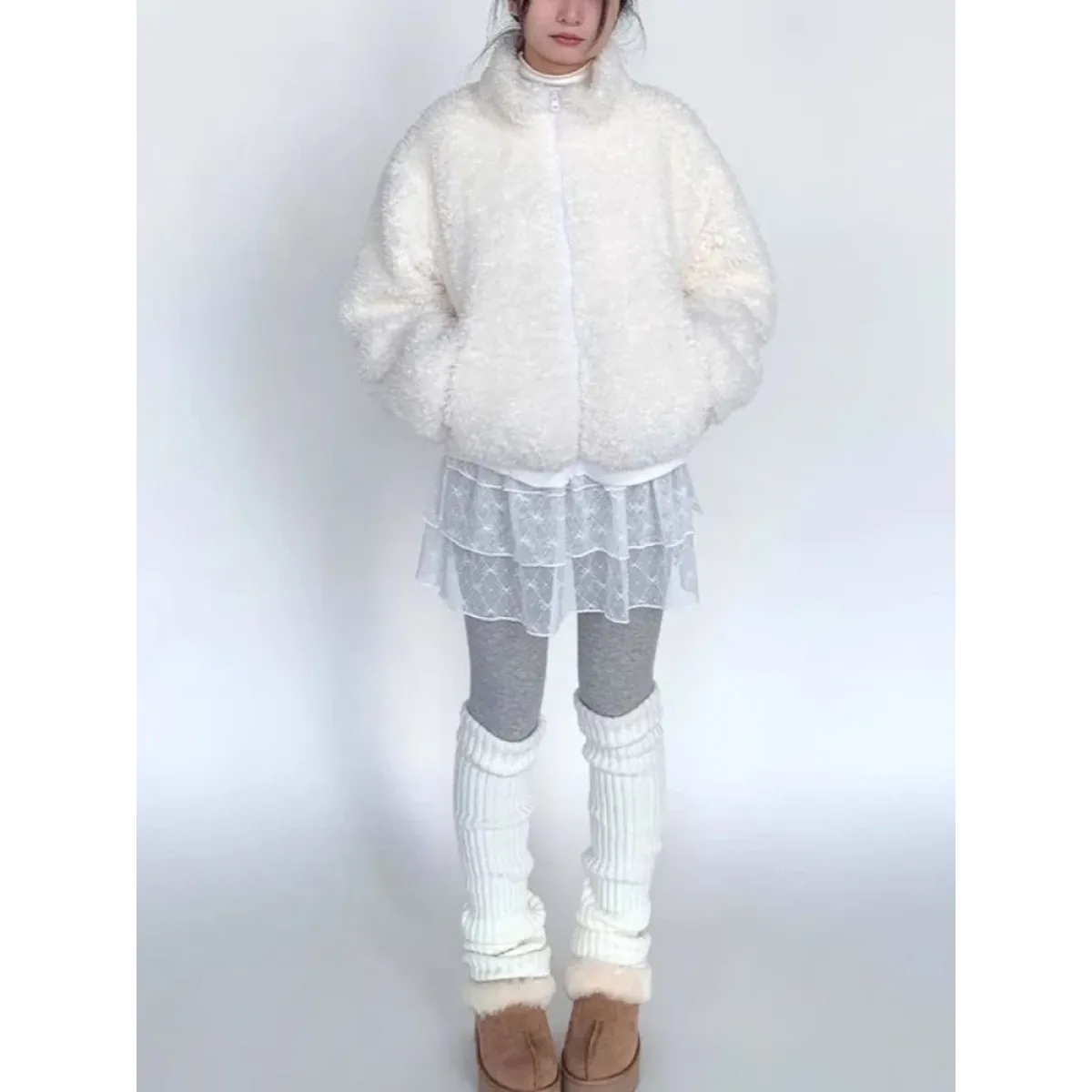 Korean Lace Ruffle Mini Skirt – Y2K Lolita Style - Bottoms - Mini Skirts - 4